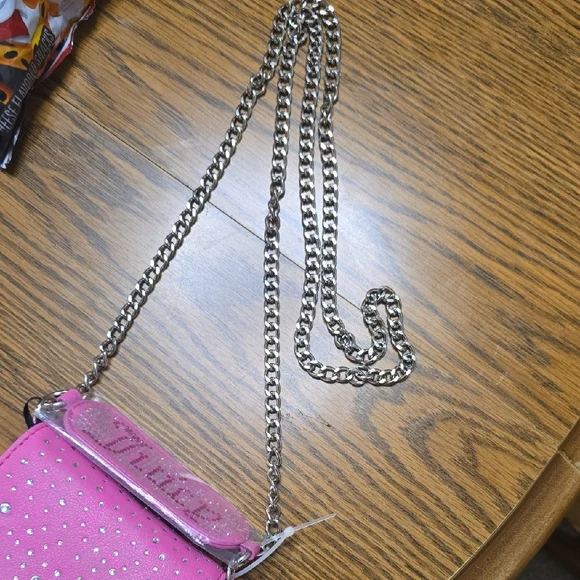 Juicy Couture Pink Mini Bag with Silver Chain - Picture 2 of 8